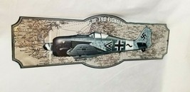 HUGE 24&quot; world war 2 FW 190 fighter plane World history STEEL sign GERMAN WWII - £58.14 GBP