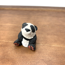 Vintage Hand-Painted Resin Small 2&quot; Panda Bear Cub Sculpture Figurine De... - $14.99