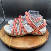 L.L. Bean Boothbay Womens Size 9 Sport Sandals White Pink Strappy 274553 - $24.74