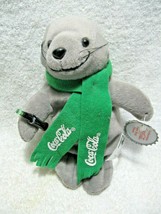Vintage Collectible 1998 COCA-COLA Bean Bag SEAL With A Green Scarf-Home-Diner!! - £15.76 GBP