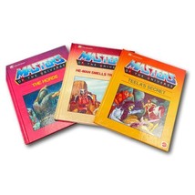 Vintage Mattel Masters Universe MOU Golden Book Lot 3 He-man Teela Horde HC 1985 - £44.40 GBP