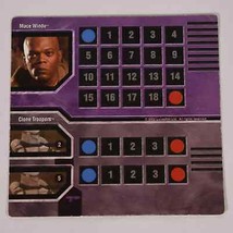 Replacement Star Wars Epic Duels Character Card Mace Windu &amp; Clone Troop... - £9.88 GBP