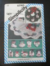Simplicity 6190 Christmas Pattern by Marjorie Puckett Ornaments &amp; Tree S... - £5.29 GBP