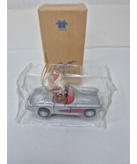 Avon 2001 Sporty Santa Ornament New Old Stock Silver Convertible - $387.00 MXN