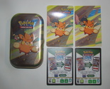 (1) Pokemon (Empty) Tin (1) Art Card (Pawmi) (1) Sticker Sheet (2) Code ... - $10.00