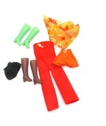 Vintage Barbie Doll Fashion Lot With Pants Shorts Shirt and 2 Pr Boots - $168.06 MXN