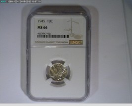 1945 Mercury Dime NGC Certified MS 66 ( 41-302 M8 ) - £22.75 GBP