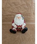 FITZ &amp; FLOYD Ceramic SANTA Candy or Cookie Jar Vintage Christmas Retired - €22,40 EUR