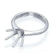 Anello Nuziale Solitario Semi Montato In Diamante Sterling 5 CT Simulato - $108.21 CAD