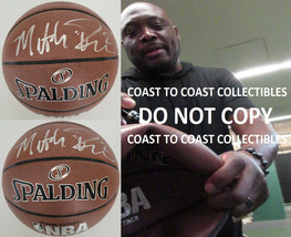 Mitch Richmond Sacramento Kings signed NBA basketball exact proof COA au... - $197.99