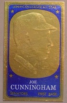 1965 Topps Embossed Insert Baseball Card # 63 Washington Senators Joe Cunningham - £1.19 GBP