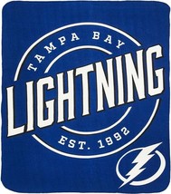 NHL Tampa Bay Lightning Rolled Fleece Blanket 50&quot; by 60&quot; Style Called Ca... - £21.54 GBP