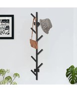 Wall-Mounted Coat Rack, Butizone Modern Coat And Hat Rack, Matte, Living... - $42.99