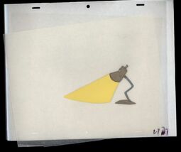 LAMPY + LIGHTBEAM-Brave Little Toaster painted animation cell art drawin... - $12.50