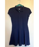 Childrens Place Girls School Uniform Dress Size 14 Navy Blue Short Sleeve - $221.63 MXN