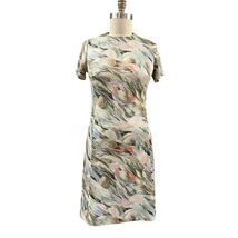VTG 1970s Abstract Print Multicolor Polyester Knit Dress &amp; Jacket Womens S - $957.76 MXN