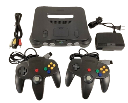 Original N64 Nintendo 64 Complete Gaming System BLACK Video Game Console... - $158.35