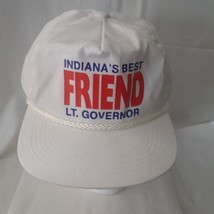 Indiana&#39;s Best Friend Lt. Governor Political Cap Hat Snapback Vintage Ro... - $14.84