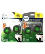 (2 Packs) Febreze 0.13 Oz Car Pet Odor Eliminator Fresh Scent 2 Count Ve... - $21.77