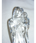 Vintage Baccarat Crystal France 9&quot; Statue Mother Mary and Child no box 3-b - €211,10 EUR