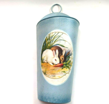 Easter Spring Bunny Tin Fillable Rustic Metal Wall Decor 10.5&quot; - $17.00