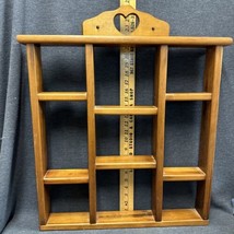 Vintage Wooden Knick Knack/Collectibles Wall Shelf Hanging 25” Tall X 20” Wide - £21.54 GBP