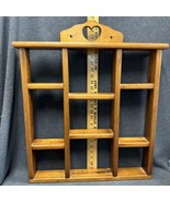 Vintage Wooden Knick Knack/Collectibles Wall Shelf Hanging 25” Tall X 20... - £21.18 GBP