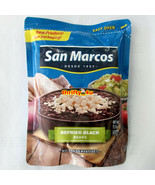San Marcos Brand REFRIED (Black) Beans One Easy Open Pouch, 15oz (430g) ... - £0.82 GBP