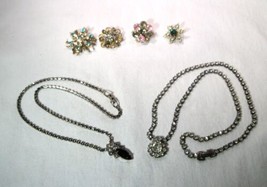 Vintage Rhinestone Jewelry Lot K1433  - £35.04 GBP