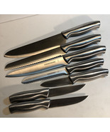 Farberware Stamped Stainless Steel 7 piece Knife Set Chef Slicing Serrat... - $21.46
