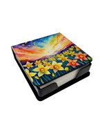 Daffodils in Color PU Leather Note Paper Holder with Artist-Designed Cover - €25,06 EUR