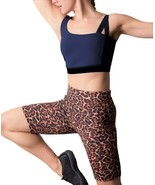 Josie Natori Women&#39;s Active Solstice Asymmetrical Cropped Cami Top Navy XS - $26.10