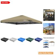 10x10FT Khaki Pop-Up Canopy Replacement Roof – UV Shielding &amp; Waterproof... - $109.84