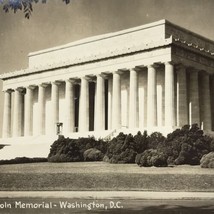 Lincoln Memorial Washington DC RPPC Postcard Vintage Real Photo Monument... - £7.95 GBP