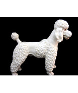 Poodle Dog Andrea By Sadek Fine Bisque Porcelain White Dutch Clip Mustac... - £24.74 GBP