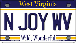 N Joy West Virginia Novelty Mini Metal License Plate Tag - £11.92 GBP