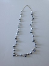 teardrop pearlized beaded necklace - £19.65 GBP