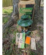 1963 Coleman 228E 228E195 Big Hat Double Mantle Lantern Green Yellow Box... - $129.92
