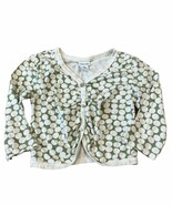 Naartjie Kids Girls Vintage Size 10 Button Down Cardigan Green &amp; White - $272.57 MXN