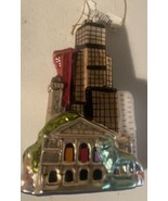 Blown Glass CHICAGO City Scape Hanging Christmas Ornament 6&quot; - $27.41 CAD