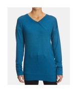 Eastern Mountain Sports EMS Teal Stretch Wrap Blouse Long Sleeve Fleece,... - $463.97 MXN