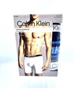 Calvin Klein Boxer Brief Size Large (3 Pack) Cotton Stretch Black, Gray,... - $521.32 MXN
