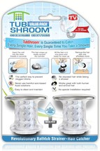 The Tubshroom Tub Drain Hair Catcher, 2 Pack, Chrome, Fits 1.5&quot; - 1.75&quot; ... - £29.13 GBP