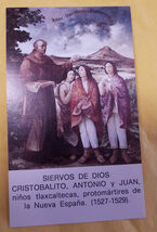 Cristobalito, Antonio &amp; Juan Siervos de Dios, Prayer Card/Estampa en  Es... - $1.68
