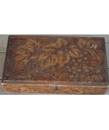 Nice Hand Carved Wooden Trinket/Jewelry Box, VERY GOOD CONDITION, LOOKS ... - $462.75 MXN