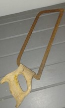 vintage WOOD HANDLED HACKSAW - 18 inches long - £7.16 GBP