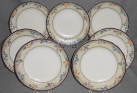 Set (7) Mikasa Country Classics Country Harvest Pattern Salad Plates - £62.21 GBP
