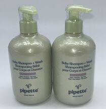 2x Pipette Baby Shampoo and Body Wash - Vanilla + Ylang Ylang Tear-Free - $19.79