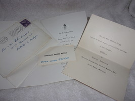 Vintage 2 Invitations Wedding 1906 &amp; Graduation 1948 - $1.99