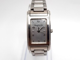 Kenneth Cole Watch Women New Battery Silver Tone 23mm 6.75&quot; - $19.99